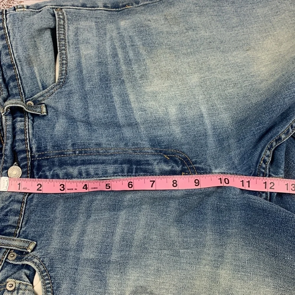 Levi’s straight leg 513 blue jeans sz 38 x 30 - Picture 4 of 12